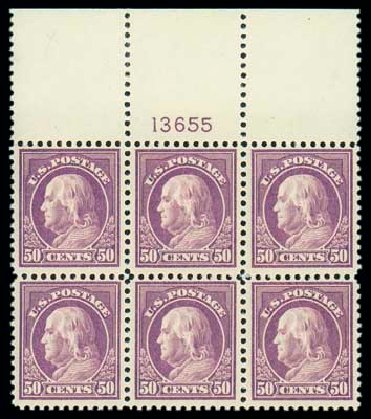 Price of US Stamps Scott Catalog # 517 - 1917 50c Franklin Perf 11. Matthew Bennett International, Dec 2007, Sale 324, Lot 1221