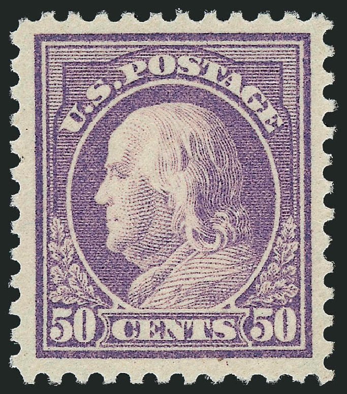 Price of US Stamps Scott Cat. # 517 - 1917 50c Franklin Perf 11. Robert Siegel Auction Galleries, Sep 2009, Sale 976, Lot 2103