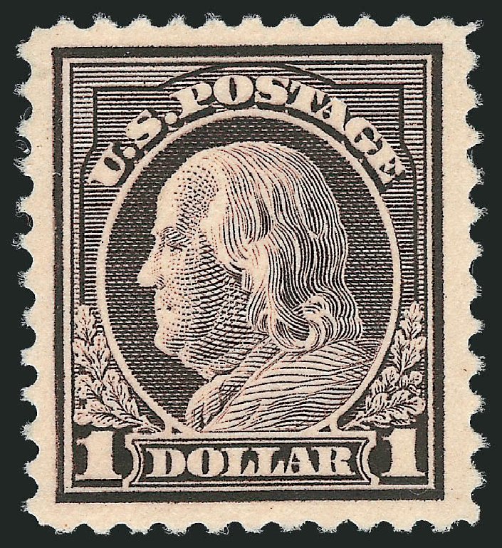 Price of US Stamp Scott Catalog #518 - US$1.00 1917 Franklin Perf 11. Robert Siegel Auction Galleries, Mar 2013, Sale 1040, Lot 1909