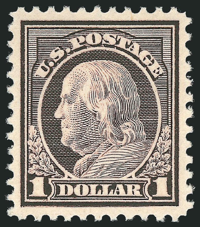 Prices of US Stamp Scott # 518: US$1.00 1917 Franklin Perf 11. Robert Siegel Auction Galleries, Dec 2009, Sale 982, Lot 5909