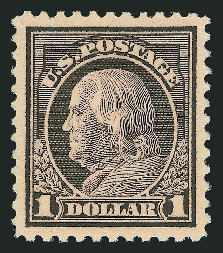 US Stamps Price Scott Catalogue # 518: US$1.00 1917 Franklin Perf 11. Robert Siegel Auction Galleries, Jun 2012, Sale 1026, Lot 1445