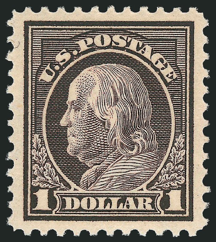 US Stamp Price Scott Cat. #518 - US$1.00 1917 Franklin Perf 11. Robert Siegel Auction Galleries, Mar 2012, Sale 1019, Lot 873