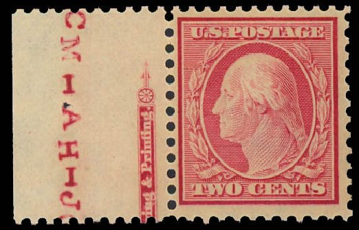US Stamps Values Scott 519 - 1c 1917 Washington Perf 11. Daniel Kelleher Auctions, Jun 2012, Sale 630, Lot 1881