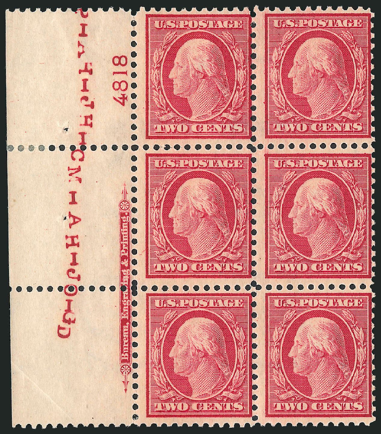 Value of US Stamp Scott Catalogue # 519 - 1917 1c Washington Perf 11. Robert Siegel Auction Galleries, Dec 2012, Sale 1037, Lot 2095