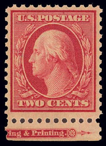Costs of US Stamp Scott 519: 1c 1917 Washington Perf 11. Daniel Kelleher Auctions, Feb 2013, Sale 634, Lot 312