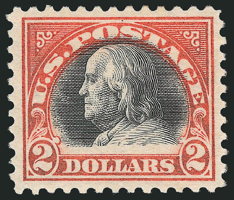 US Stamp Price Scott 523 - US$2.00 1918 Franklin Perf 11. Robert Siegel Auction Galleries, Mar 2011, Sale 1007, Lot 2807