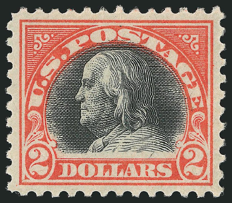 US Stamp Price Scott Catalogue # 523 - US$2.00 1918 Franklin Perf 11. Robert Siegel Auction Galleries, Dec 2014, Sale 1090, Lot 1567