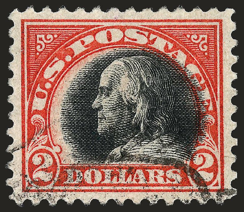 Prices of US Stamps Scott Catalogue # 523: 1918 US$2.00 Franklin Perf 11. Robert Siegel Auction Galleries, Sep 2008, Sale 962, Lot 2797