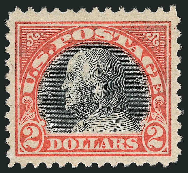 Price of US Stamps Scott Catalog # 523 - 1918 US$2.00 Franklin Perf 11. Robert Siegel Auction Galleries, Jun 2011, Sale 1011, Lot 778
