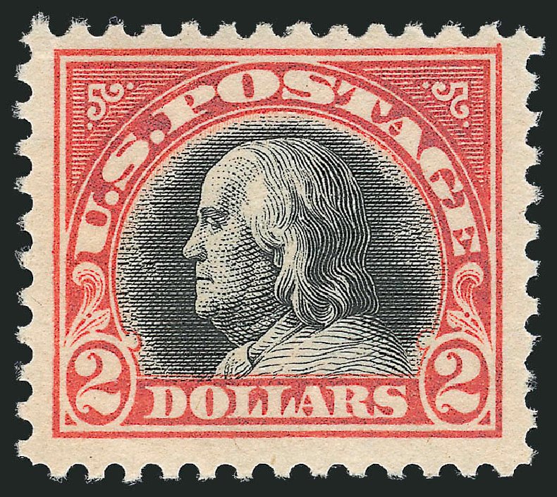 Prices of US Stamp Scott Catalog 523 - US$2.00 1918 Franklin Perf 11. Robert Siegel Auction Galleries, Jun 2012, Sale 1026, Lot 1448