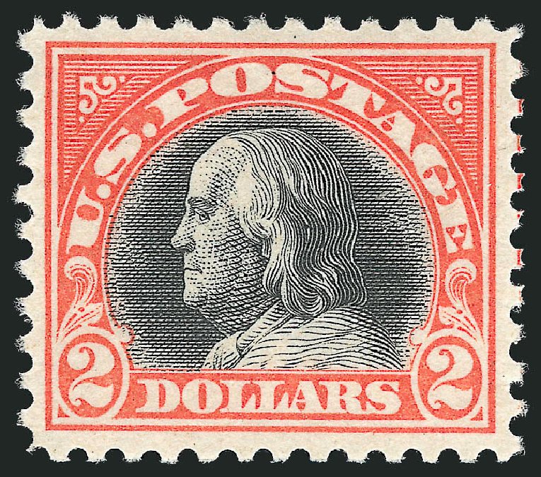 US Stamp Prices Scott Catalogue 523: US$2.00 1918 Franklin Perf 11. Robert Siegel Auction Galleries, Dec 2012, Sale 1037, Lot 2098