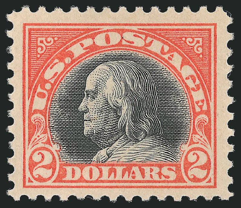 US Stamps Prices Scott Catalogue #523 - US$2.00 1918 Franklin Perf 11. Robert Siegel Auction Galleries, Oct 2011, Sale 1014, Lot 2019