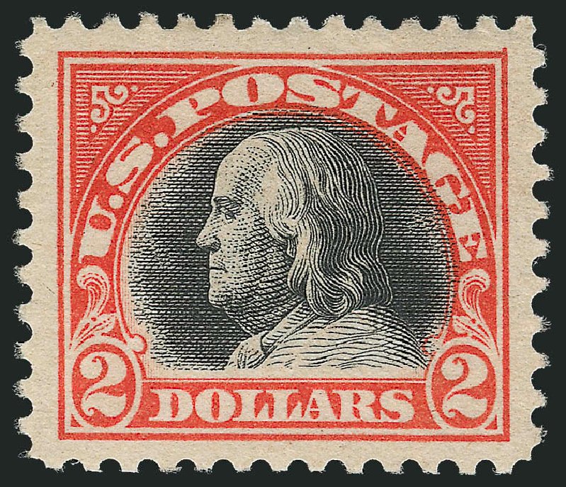 Values of US Stamps Scott Catalog #523 - US$2.00 1918 Franklin Perf 11. Robert Siegel Auction Galleries, Jun 2012, Sale 1026, Lot 1449