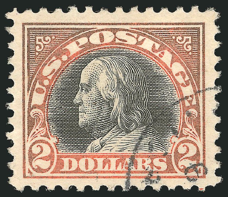 US Stamp Price Scott Catalogue #523 - US$2.00 1918 Franklin Perf 11. Robert Siegel Auction Galleries, Jul 2014, Sale 1077, Lot 309