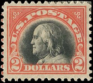 Costs of US Stamp Scott #523: US$2.00 1918 Franklin Perf 11. Regency-Superior, Jan 2015, Sale 109, Lot 1300