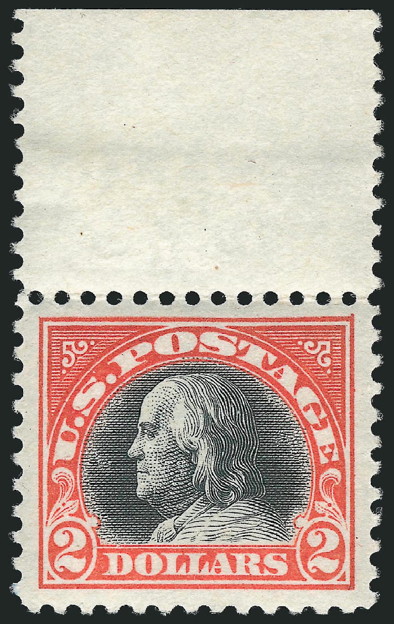 Prices of US Stamps Scott Catalogue 523: 1918 US$2.00 Franklin Perf 11. Robert Siegel Auction Galleries, Nov 2013, Sale 1061, Lot 3981