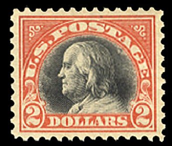 Cost of US Stamp Scott Catalog #523: US$2.00 1918 Franklin Perf 11. Cherrystone Auctions, Mar 2010, Sale 201003, Lot 184