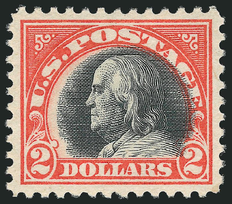 Cost of US Stamps Scott #523: US$2.00 1918 Franklin Perf 11. Robert Siegel Auction Galleries, Mar 2011, Sale 1007, Lot 2804
