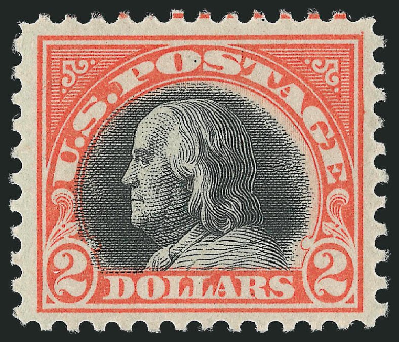 Prices of US Stamp Scott # 523: US$2.00 1918 Franklin Perf 11. Robert Siegel Auction Galleries, Apr 2014, Sale 1068, Lot 304