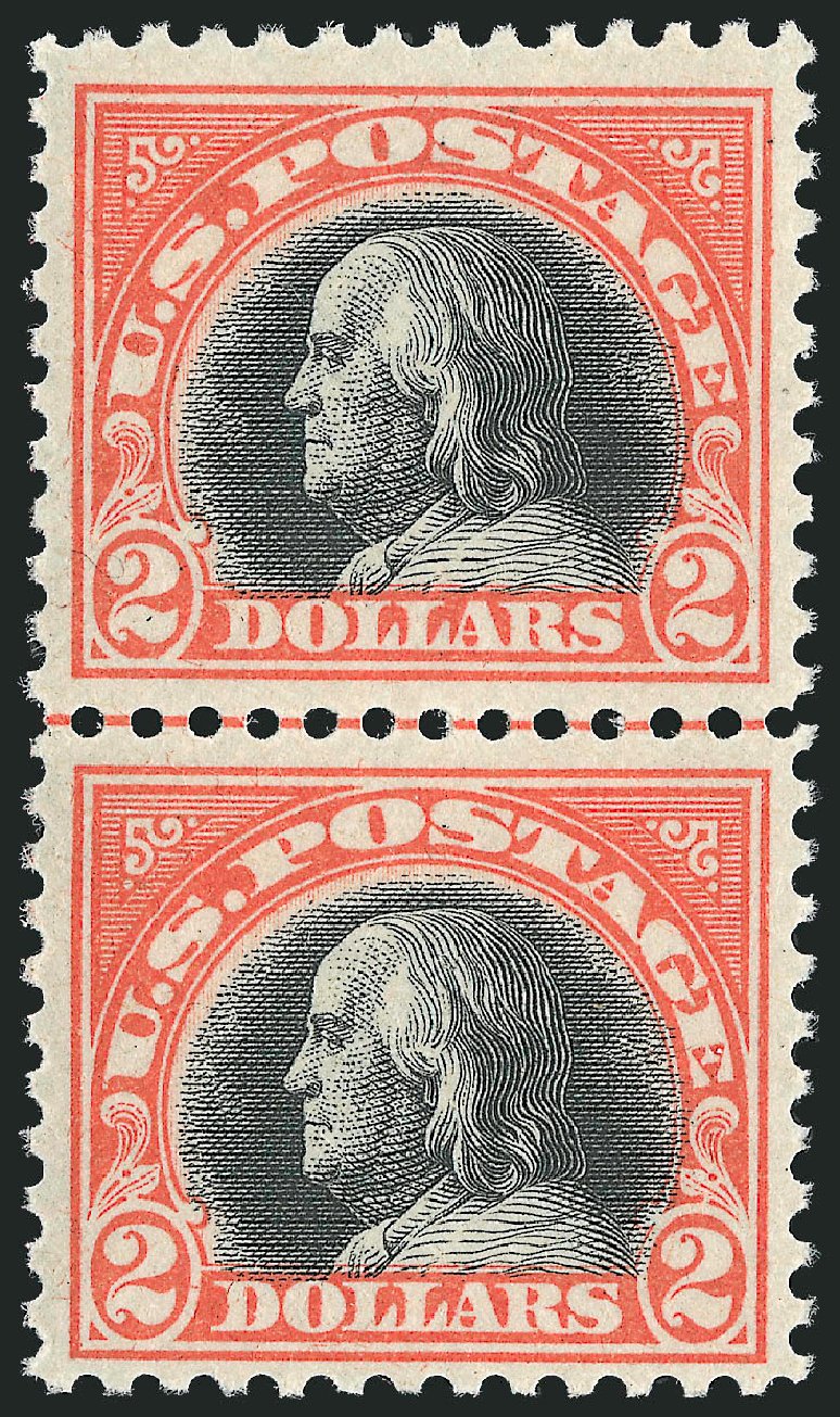 Value of US Stamp Scott # 523 - US$2.00 1918 Franklin Perf 11. Robert Siegel Auction Galleries, Oct 2010, Sale 997, Lot 6064