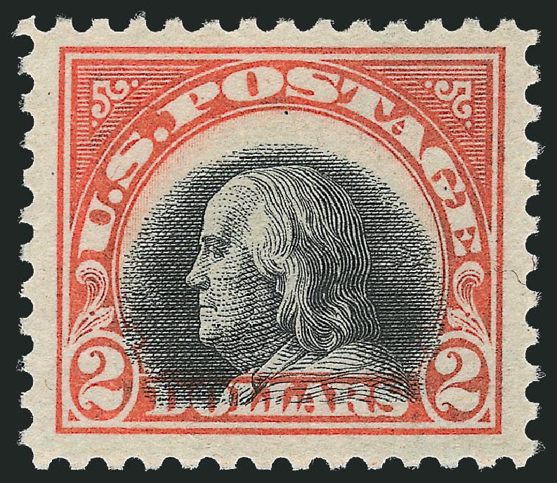 Price of US Stamp Scott Catalog 523 - US$2.00 1918 Franklin Perf 11. Robert Siegel Auction Galleries, Dec 2011, Sale 1017, Lot 845