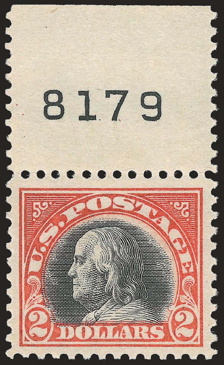 Costs of US Stamps Scott Cat. #523 - US$2.00 1918 Franklin Perf 11. Robert Siegel Auction Galleries, Apr 2009, Sale 972, Lot 3365