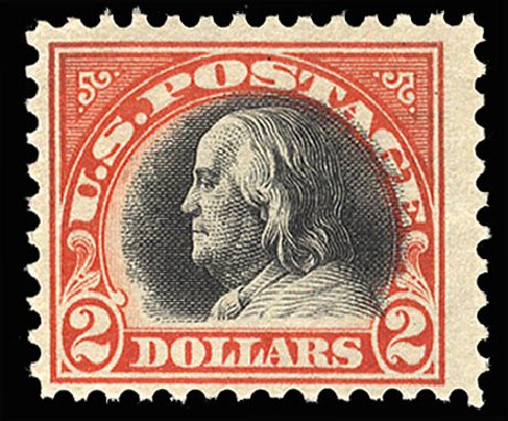 Prices of US Stamp Scott Catalogue 523: US$2.00 1918 Franklin Perf 11. Cherrystone Auctions, Nov 2008, Sale 200811, Lot 1122