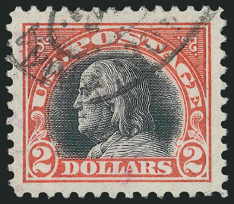 Values of US Stamp Scott Cat. #523 - US$2.00 1918 Franklin Perf 11. Robert Siegel Auction Galleries, Sep 2012, Sale 1028, Lot 442