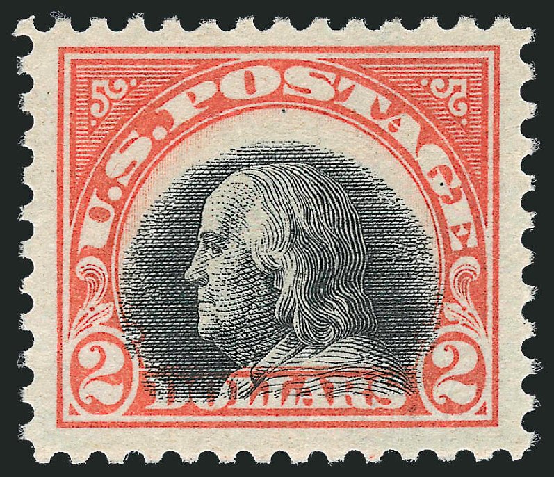 Prices of US Stamps Scott Catalogue # 523: 1918 US$2.00 Franklin Perf 11. Robert Siegel Auction Galleries, Oct 2010, Sale 997, Lot 6062