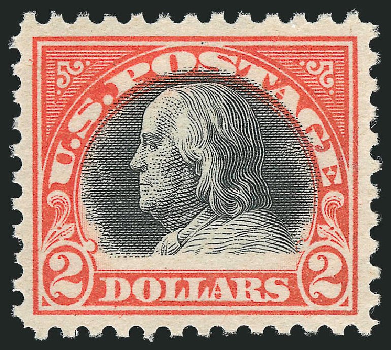 Prices of US Stamps Scott Catalogue # 523 - US$2.00 1918 Franklin Perf 11. Robert Siegel Auction Galleries, Oct 2011, Sale 1014, Lot 2023