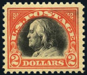 Price of US Stamps Scott #523: 1918 US$2.00 Franklin Perf 11. Harmer-Schau Auction Galleries, Aug 2012, Sale 94, Lot 1616