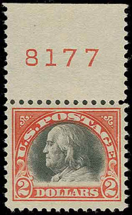 US Stamp Prices Scott Cat. # 523: US$2.00 1918 Franklin Perf 11. H.R. Harmer, Nov 2013, Sale 3004, Lot 1296