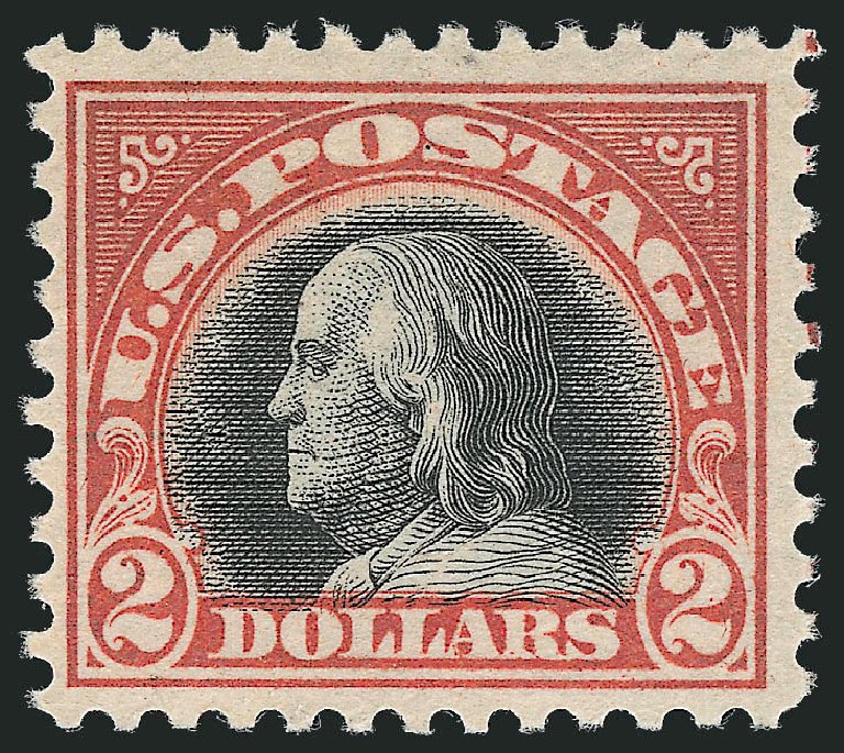 Value of US Stamps Scott Catalog #523 - US$2.00 1918 Franklin Perf 11. Robert Siegel Auction Galleries, Jun 2011, Sale 1011, Lot 776