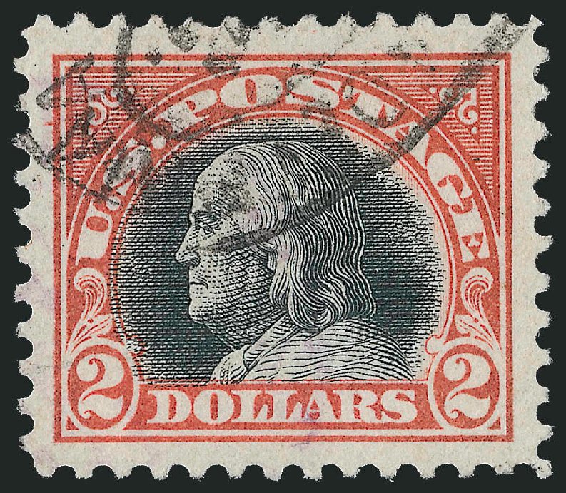 Costs of US Stamps Scott Catalogue #523: US$2.00 1918 Franklin Perf 11. Robert Siegel Auction Galleries, Feb 2015, Sale 1093, Lot 486