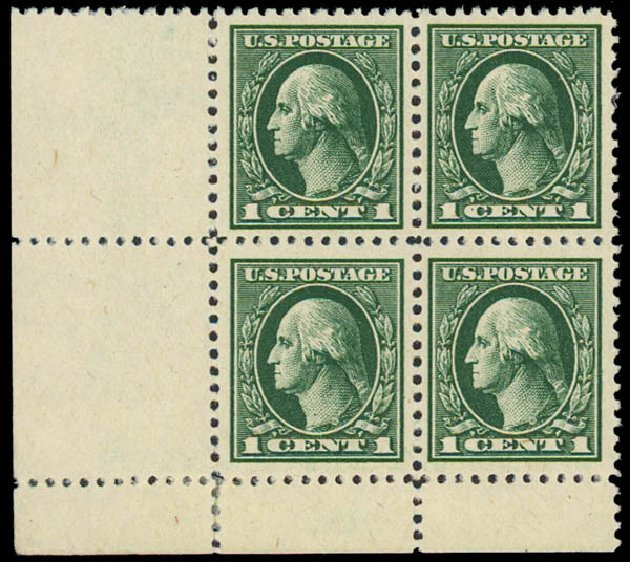 US Stamp Value Scott # 525: 1918 1c Washington Offset Perf 11. Daniel Kelleher Auctions, Apr 2012, Sale 629, Lot 382