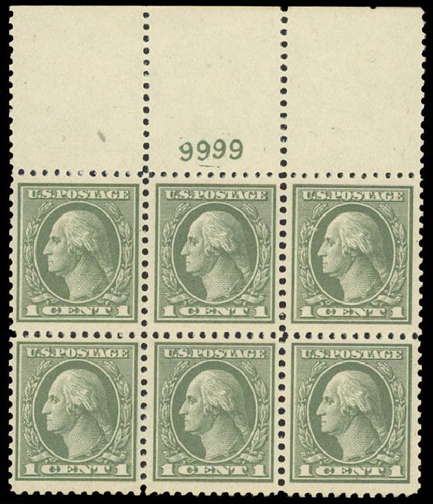 Price of US Stamps Scott Cat. # 525 - 1918 1c Washington Offset Perf 11. Daniel Kelleher Auctions, Aug 2012, Sale 631, Lot 1272