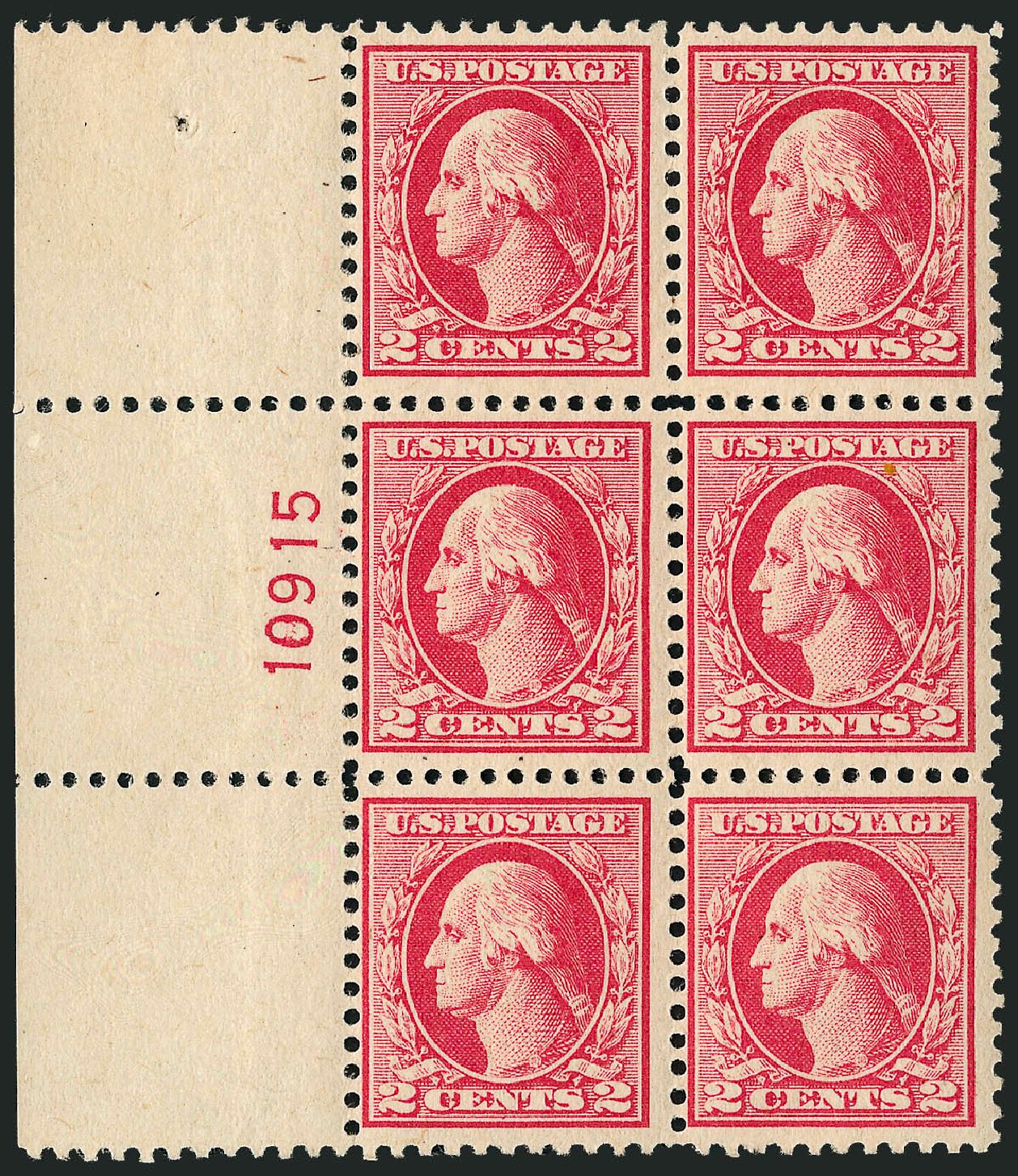 US Stamps Price Scott 526 - 2c 1920 Washington Offset Perf 11. Robert Siegel Auction Galleries, Sep 2008, Sale 962, Lot 2804