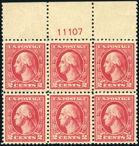 Costs of US Stamps Scott #527 - 1920 2c Washington Offset Perf 11. Harmer-Schau Auction Galleries, Oct 2009, Sale 83, Lot 448