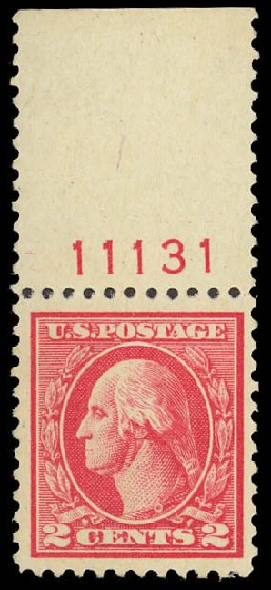 US Stamp Prices Scott Catalogue # 527 - 1920 2c Washington Offset Perf 11. Daniel Kelleher Auctions, Aug 2012, Sale 631, Lot 1275