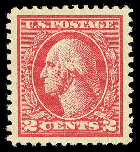 Costs of US Stamps Scott # 527: 1920 2c Washington Offset Perf 11. Matthew Bennett International, Sep 2012, Sale 345, Lot 373