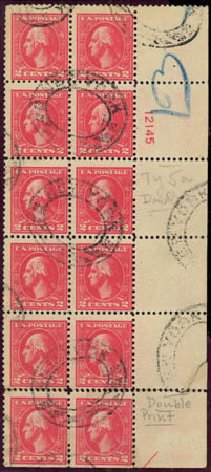 Value of US Stamp Scott Catalogue # 528 - 1920 2c Washington Offset Perf 11. Daniel Kelleher Auctions, Jul 2011, Sale 625, Lot 1031