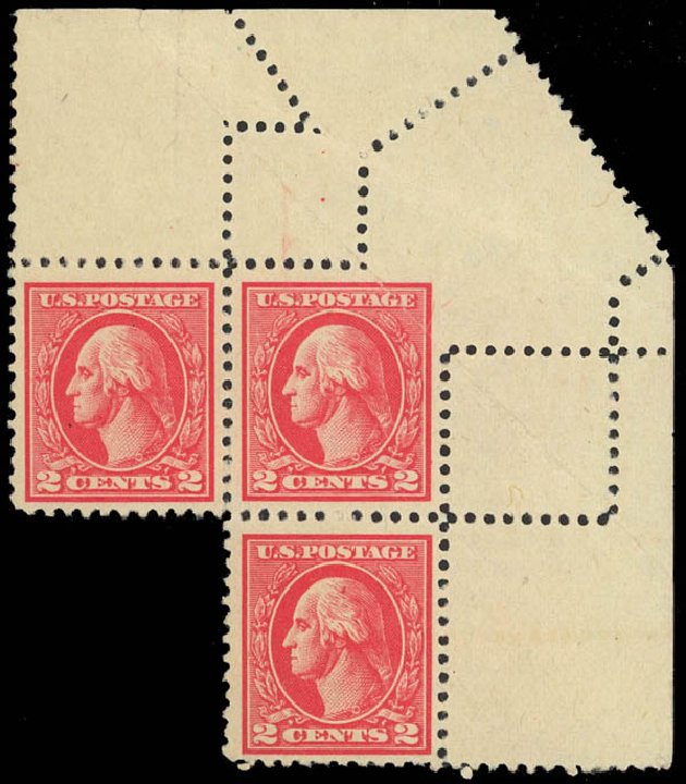 Price of US Stamps Scott #528 - 1920 2c Washington Offset Perf 11. Daniel Kelleher Auctions, Jan 2012, Sale 628, Lot 542