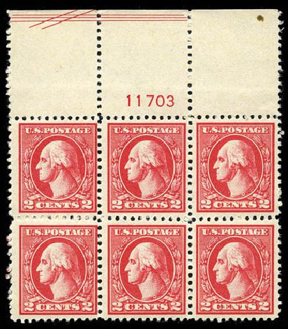 Values of US Stamps Scott Cat. #528A - 2c 1920 Washington Offset Perf 11. Matthew Bennett International, Mar 2012, Sale 344, Lot 4648