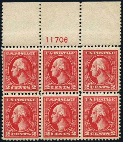Values of US Stamp Scott Cat. #528A - 2c 1920 Washington Offset Perf 11. Harmer-Schau Auction Galleries, Aug 2012, Sale 94, Lot 1620