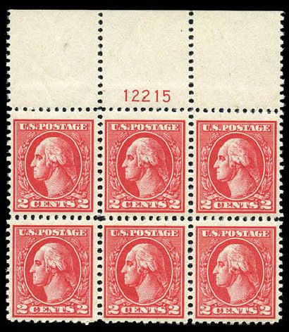 Cost of US Stamps Scott Catalogue #528B - 1920 2c Washington Offset Perf 11. Matthew Bennett International, Mar 2012, Sale 344, Lot 4649