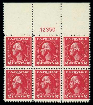 Prices of US Stamps Scott Catalog # 528B - 1920 2c Washington Offset Perf 11. Matthew Bennett International, Dec 2007, Sale 325, Lot 2195