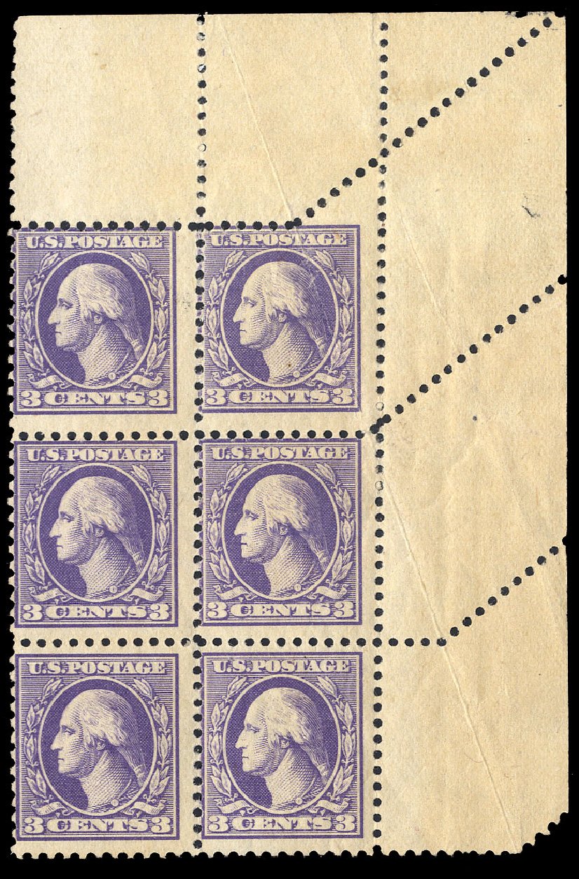 US Stamp Prices Scott Catalog #529 - 3c 1918 Washington Offset Perf 11. Cherrystone Auctions, Nov 2010, Sale 201011, Lot 176