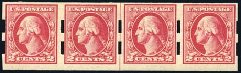 US Stamps Values Scott Catalog 532: 2c 1920 Washington Offset Imperf. Harmer-Schau Auction Galleries, Aug 2011, Sale 90, Lot 1889