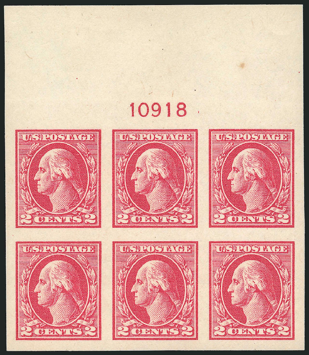 Cost of US Stamp Scott # 532 - 2c 1920 Washington Offset Imperf. Robert Siegel Auction Galleries, Mar 2011, Sale 1007, Lot 2819