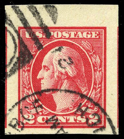 Value of US Stamp Scott Catalog #533: 2c 1920 Washington Offset Imperf. Matthew Bennett International, Mar 2012, Sale 344, Lot 4657